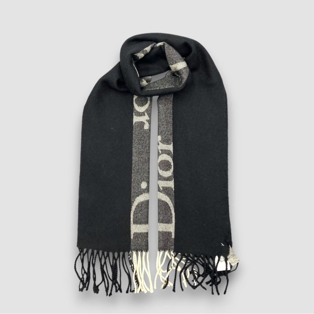 Authentic Christian Dior Stole Muffler Shawl Logo